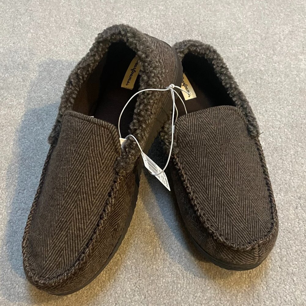 Dearfoams Men's Memory Foam Indoor/Outdoor Slippers